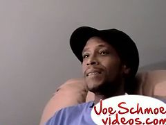 Keith is a new amateur straight guy getting some cum from his big black dick