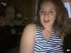 Pretty Russian having fun on webcam