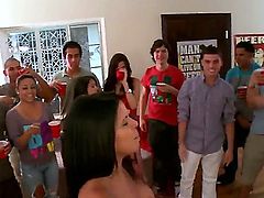 Naked well stacked pornstars Jada Stevens, Diamond Kitty and Jamie Valentine shake their big bubble butts  at a college party to turn guys on to the point of no return. The luckiest dudes get sucked off!