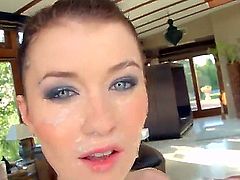 Misha Cross is about to be in a situation she has never imagined she would be before. Shes gonna have to suck four guys off before getting a cumshot on her face.