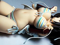 Asuka SoF Figure Bukkake - Slow Motion (Senran Kagura)