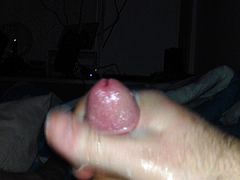 Slippery moaning jerkoff