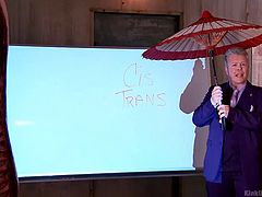 In today'c class, Macdaddy is going to teach everyone in class about what LGBTQ means. He talks about sexual orientation and gender identity and explains it all. The class will learn about sex changes and what it means to transition from FTM or MTF.