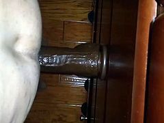pounding my Married ass with a Huge Bam dildo