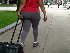 Thick Candid In Thin Spandex VPL