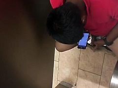 Foreign guy jerking off in Walmart