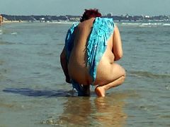 Nudist beach. HD porn pussy tits in public hot