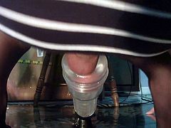 Crossdressing Fucking a Fleshlight