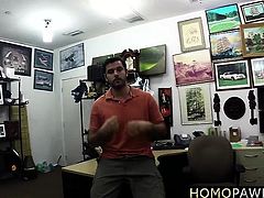 Hardcore asshole fucking in the shop