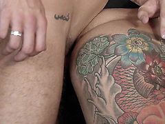 When slutty Theo gets horny, he becomes really wild. This naughty boy is just craving to possess his attractive tattooed partner. Click to watch him rimming ass and putting on a condom. It's time to play dirty, and that means roughly fucking! Enjoy the hardcore gay moments...