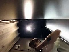 Horny Twink Masturbating In Changing Room