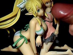 SaO : Leafa and Asuna SoF.Figures Cumshots