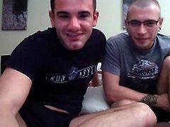 2 Handsome Guys With Monster Cocks,Hot Deepthroat Blowjobs