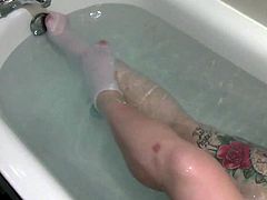 Naked In The Bath With Wet Socks - Belly