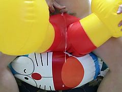 cum inflatable anpanman & doraemon