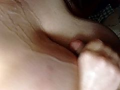 She strokes and makes me cum on her huge boobs