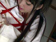 Mayuka and Tsuna are two very lovely little Asians that are all alone, wearing nothing but their kimonos. They play around with them, kissing passionately as they do it. Now it's down to the floor, where the pair of Nippon nymphos start putting their tongues in places other than each other's mouths.