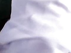 Aizawa Yu in uniform has cum from sucked dong