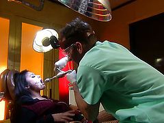 Hot asian Kaylani Lei gets banged by a horny dentist