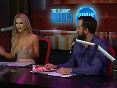 Playboy's Morning Show is entertaining to listen to and watch every day, no matter what. They do one thing every day that's somewhat the same. They interview very beautiful women, and they are often in lingerie or even topless, possibly naked. Just another reason to subscribe to Playboy, so click now!