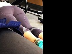 mind blowing gym booty see through to thong