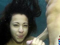 Sex Underwater Blowjob with Sophia Torres