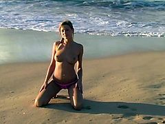 Carli on the beach