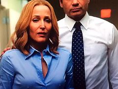 Dana Scully X-Files rock hard nipples