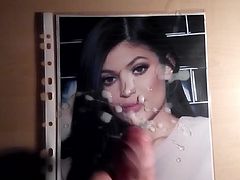 Cum Tribute on Kylie Jenner