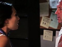 Asa Akira has dick-hungry ass and takes care about guys erect cock
