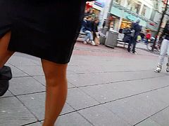 pantyhose legs , skirt, walk