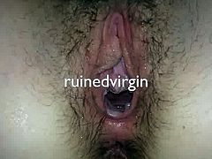 Gaping Ruined Virgin Pussy