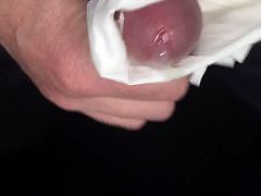 Rubbing My Penis with Tissues