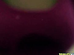 Close up of a teen sucking