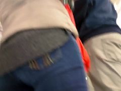 Sexy tight candid jeans ass - 16