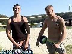 Dudes cock in public movies gay Volley-Ball & Some Dick!