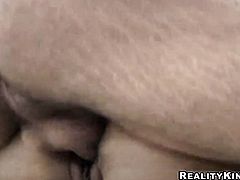 Piercings latin Anselmo with juicy ass and trimmed beaver is in heat in steamy oral action with hot guy