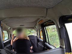 A blonde was traveling in the taxi. The lusty taxi driver started talking dirty to her and later found that she's a horny chick, who wants dick every time. He rushed to the back seat of the taxi and started licking her pussy.