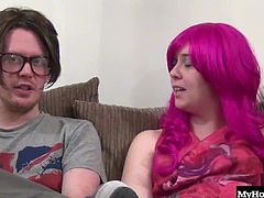 Carly Rae loves sucking dick. She especially enjoys it when the dick shes sucking belongs to a nerdy geek man. Sucking dick has never been more fun for this little whore
