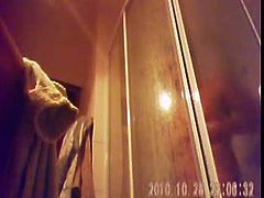 23 yo  huge tits hidden spy voyeur cam bathroom shower