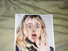 Chloe Moretz cum tribute 37