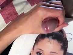 Ariana Grande Cum Tribute 12