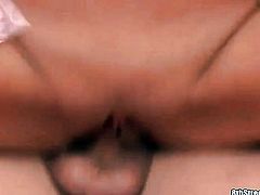 Brunette hoochie Jay makes her dirty dreams a reality with dudes worm deep down her throat