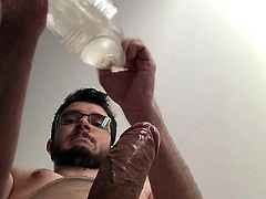 Hot fleshlight masturbation and cumshot