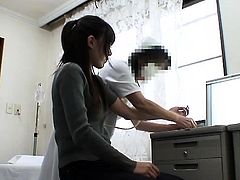 Beautiful Asian girls are eager to go to the doctor and get