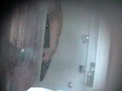 Visiting friend J showers hidden cam