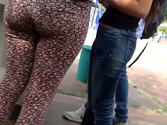 Spandex ass and jeans, culos de universitarias