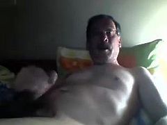 grandpa cum on cam