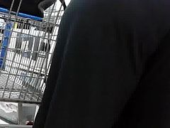 Mature big booty at Walmart