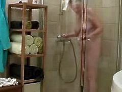 Mother in shower